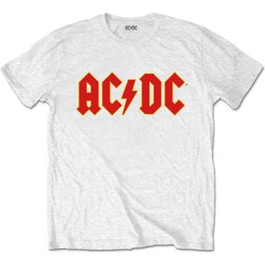 AC/DC - Logo Kinder T-shirt - Kids tm 2 jaar - Wit