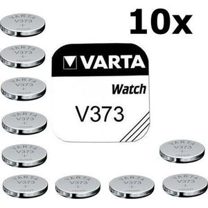 10 Stuks - Varta V373 23mAh 1.55V knoopcel batterij