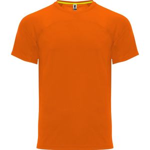 Fluorescent Oranje sportshirt unisex 'Monaco' merk Roly maat XXL