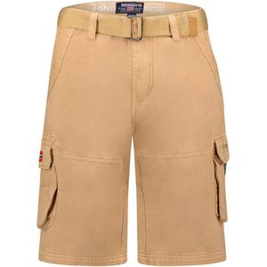Heren Korte Broek Zakken Geographical Norway Pionec Beige - 3XL