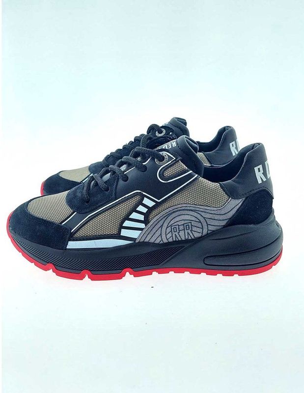 Red-Rag - 13941 - Sneaker - Zwart / Combi