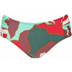 Barts - Bunbe Mid Waist Briefs - Bikinibroekje - Rood - Middelhoge Taille