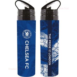 Team Merchandise - Chelsea - Drinkfles - Blauw - Aluminium 750ml
