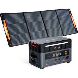 OSCAL PowerMax 2400 draagbare zonnetank 1872Wh + OSCAL PM200 opvouwbaar zonnepaneel 200W draagbaar energiestation