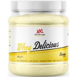XXL Nutrition - Whey Delicious - Banaan - Wei Eiwitpoeder met BCAA & Glutamine, Proteïne poeder, Eiwit shake, Whey Protein - 450 gram