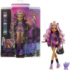 Monster High - Modepop - Clawdeen Wolf pop met zwarte tas