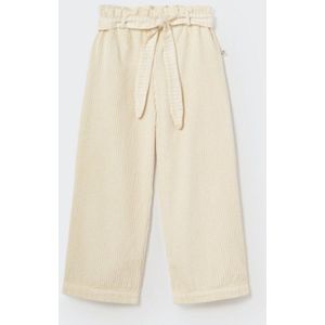 Wide corduroy pants beige 128