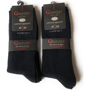 NAFT - Comfort Socks - Heren - 6 paar - Maat 47-50 - Donkerblauw - 6-pack 47-50
