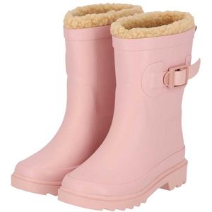 Morethansocks - Regenlaarzen kinderen - Unisex - Fake Fur voering - Roze - Maat 29/30 - Regenlaarzen meisje - Regenlaarzen jongens