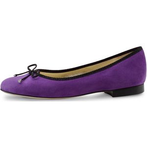Werner Kern Andy Ballerina Schoenen voor Dames - Violet en Zwart - Suède - Lederen zool - Instappers - Ballerina's met Hakje - Werner Kern Ballerinas - Paars - 41.5