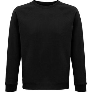 SOLS Unisex Adult Space Organic Raglan Sweatshirt (Zwart)