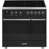 Smeg Symphony C92IMAN9 fornuis Vrijstaand fornuis Inductiekookplaat zones Antraciet A