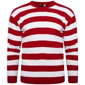 Gestreepte Gebreide Trui voor Volwassenen - Halloween Party Outfit - Plus Size S-XXL