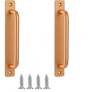Elegante Handgrepen Set voor Schuifdeuren en Kastdeuren in Gouden Afwerking