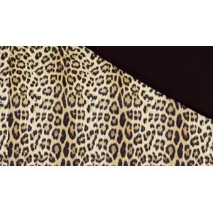 Senzai Leopard Dekbedovertrek - Lits-jumeaux - 240x200/220 cm - Black