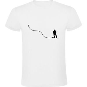 Snowboard Heren T-shirt | sport | wintersport | snowboarden | Wit