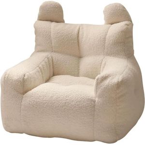 Kinderfauteuil Zitzak Poef Beer Teddy Crème