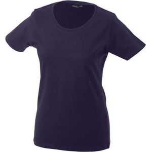 James and Nicholson Dames/dames Basic T-Shirt (Aubergine)
