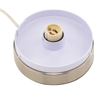 Lindby - vloerlamp - RGB - met dimmer - 1licht - Plastic, metaal - H: 103.6 cm - GU10 - wit, nikkel gesatineerd - Inclusief lichtbron