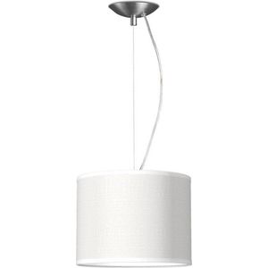 Home Sweet Home hanglamp Bling - verlichtingspendel Deluxe inclusief lampenkap - lampenkap 25/25/19cm - pendel lengte 100 cm - geschikt voor E27 LED lamp - wit
