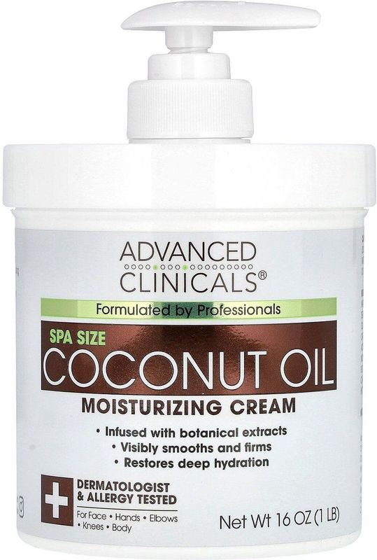 Advanced Clinicals - Coconut Oil Moisturizing Cream - Gezichtscrème - 454 g