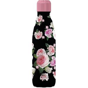 I-drink Thermosfles Roses 500 Ml Rvs Zwart/roze