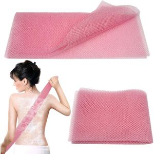 African net sponges-Exfoliërende netstructuur spons - 30X80cm - roze