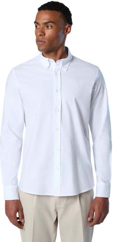 North Sails Regular 664403 Overhemd Met Lange Mouwen Wit XS Man