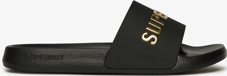 Duxe Logo - Badslippers - Zwart - Kunststof