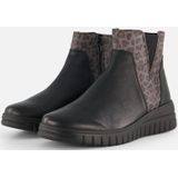 Feyn - Enkellaarsjes - Zwart - Leer