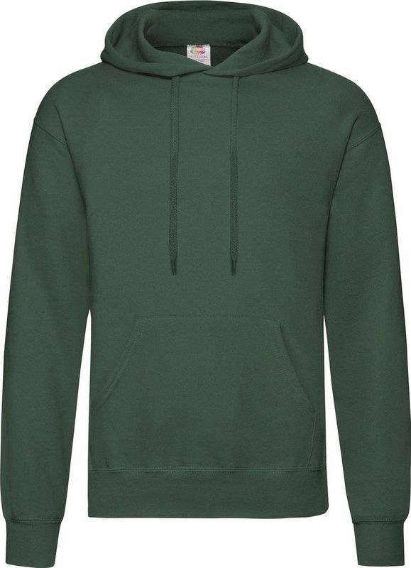 Fruit Of The Loom Heren Sweatshirt Met Capuchon / Hoodie (Bottle Groen)