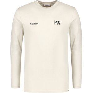 Purewhite - Heren Regular Fit T-shirt - Wit - Maat S