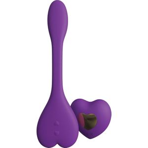 Rhythm Natya Koppel vibrator met LED verlichting - paars