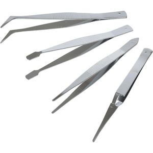 Jumada's Set van 4 Pincetten I Precisie Pincetten I Pincet Set I Multiuse Pincetten I RVS