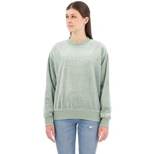Superdry - Wijdvallend Velours Sweatshirt - Dames - Truien