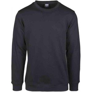 Urban Classics - Basic Terry Crew Sweater/trui - 2XL - Zwart