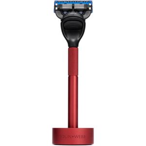 Bolin Webb Generatie Scheermes - Scheermesjes Gilette Fusion5 ProGlide - Aluminium Standaard - Bekroond Product - Rood