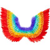 Veren vleugels regenboog 60cm