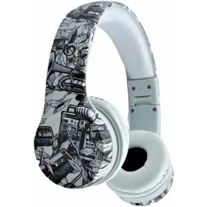 Koptelefoon kinderen met draad en microfoon Zwart Muzic - Geschikt voor jou kind met kabel max 85 db - Koptelefoons in meerdere kleuren verkrijgbaar - Hoofdtelefoon met verstelbare beugel