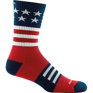 Captain Stripe Micro Crew Lightweight with Cushion - Stars and Stripes - Hikingsokken en wandelsokken van merinowol