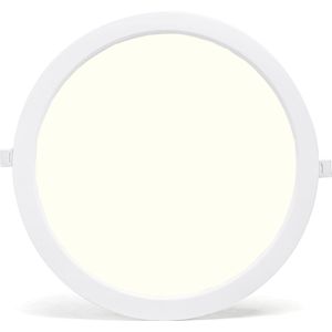 LED Paneel - Downlight - Igia - Natuurlijk Wit 4000K - 24W - Ø30 - Inbouw - Rond - Wit - Flikkervrij