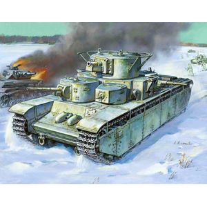 Zvezda - T-35 Heavy Soviet Tank (Zve3667) - modelbouwsets, hobbybouwspeelgoed voor kinderen, modelverf en accessoires