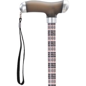 MultiMotion wandelstok met zacht silicone handvat - lichte print