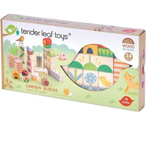 Tender Leaf Toys Blokken Tuin Hout Junior 12 X 3 X 3,6 Cm