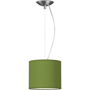 Home Sweet Home hanglamp Bling - verlichtingspendel Deluxe inclusief lampenkap - lampenkap 16/16/15cm - pendel lengte 100 cm - geschikt voor E27 LED lamp - groen