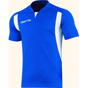 Macron Alioth Shirt Korte Mouw Heren - Royal / Wit | Maat: XL
