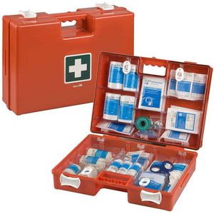 Heka grote verbandkoffer multi flex A | 90 producten | Inclusief wandbeugel | Eerste Hulp - Koffer - EHBO - Verbanddoos | Grote Bedrijven - BHV - 30+ personen