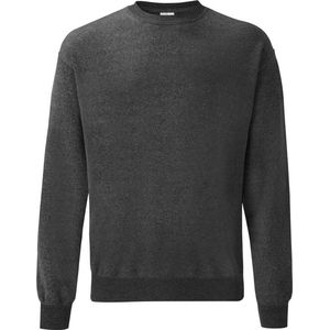 Fruit Of The Loom Heren Klassieke Drop Schouder Sweatshirt (Donker Heather)