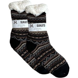 BLACK FRIDAY - Sukats® Huissokken - Homesocks - Maat 41-46 - Antislip Sokken - Fluffy Sokken - Huissokken Heren - Slofsokken - Variant 148 - Meerdere Maten en Varianten - Verwarmde Sokken