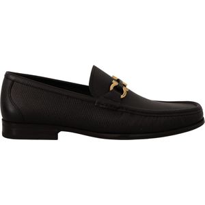 Zwart kalfsleer mocassins loafers schoenen